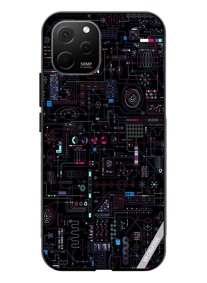 VR CREATIVE Protective Case Cover For Huawei Nova Y61 Circuit Board Design Multicolour - Image 1