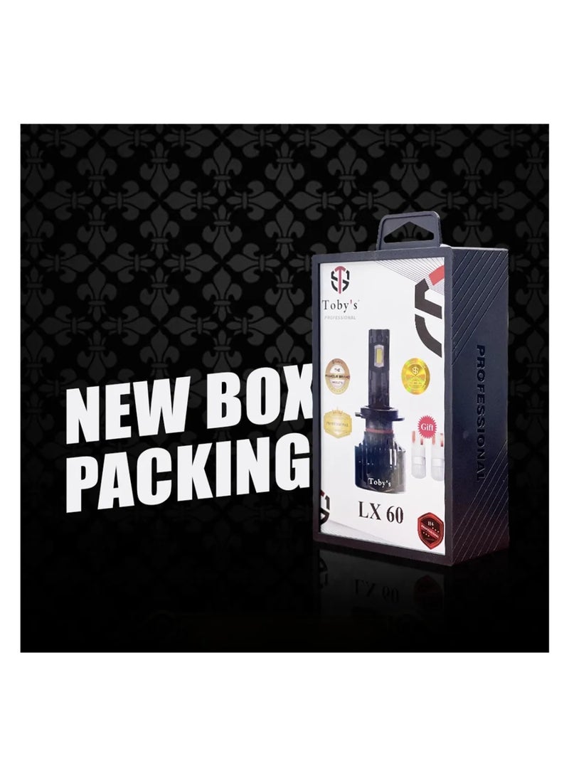 توبيز LX 60 قطعتين من مصابيح LED الأصلية للسيارة، 60 واط/القطعة، قوة 6000 لومن/القطعة، درجة حرارة اللون 6500 كلفن - LX60 L - H1 - Image 3
