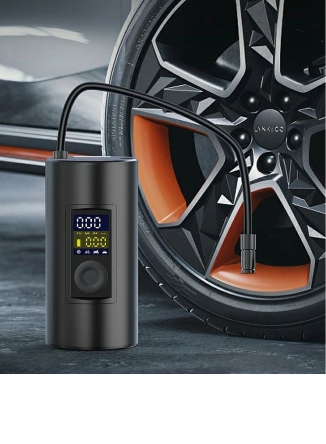 ELTRAZONE Tire Inflator Portable Air Compressor, Cordless Electric Smart Air Pump with Digital Tire Pressure Gauge, Auto Shut-Off, LED Light, Rechargeable Air Pump for Car, Motorcycle, Bicycle & Ball - Image 4