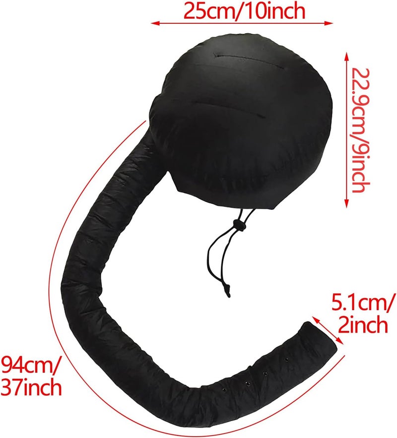 comfrt Bonnet Hooded Hair Dryer Attachment, Adjustable Deep Conditioning Cap, Upgraded Drying Heat Cap with Elastic Strap for Natural Curly Textured Hair Care, Fast Drying, Styling - Image 5