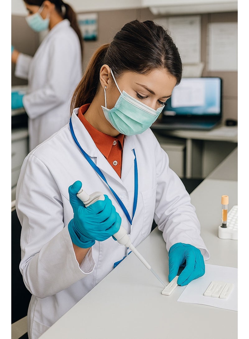 Selecta Now Ladies White Laboratory Coat Long Sleeves Soft Breathable Women Lab Coat - Image 5