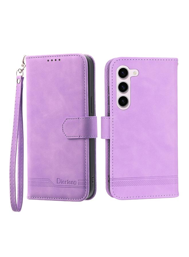 اس-توب جراب لهاتف Samsung Galaxy S23 5G Dierfeng Dream Line TPU + جراب هاتف من جلد البولي يوريثان - Image 1