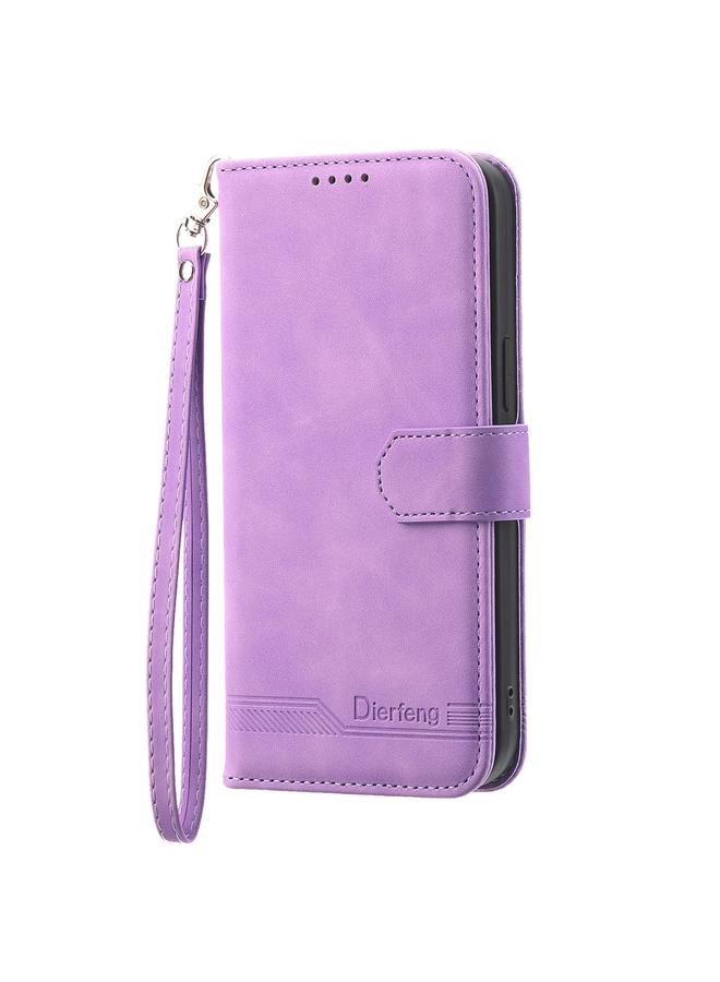 اس-توب جراب لهاتف Samsung Galaxy S23 5G Dierfeng Dream Line TPU + جراب هاتف من جلد البولي يوريثان - Image 2