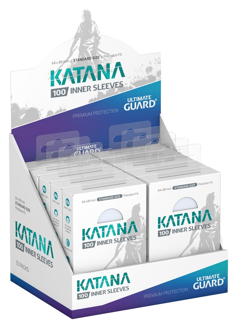 Ultimate Guard Katana Inner Card Sleeves, 100 Standard Size TCG Sleeves, 64 x 89mm, Clear, Tournament Sleeves, No PVC & Acid-Free, Optimal Double-Sleeving - Image 4