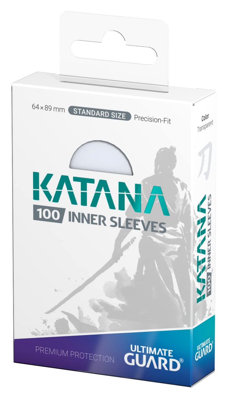 Ultimate Guard Katana Inner Card Sleeves, 100 Standard Size TCG Sleeves, 64 x 89mm, Clear, Tournament Sleeves, No PVC & Acid-Free, Optimal Double-Sleeving - Image 2