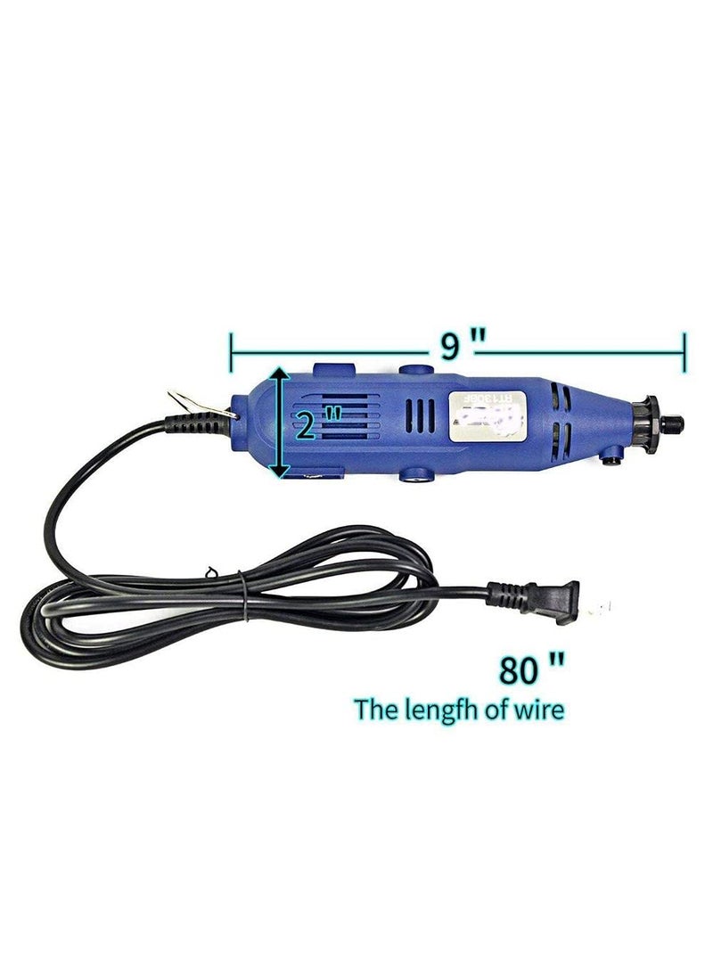 DIY Crafts DIY Crafts CTDIYHI54666 Rotary Tool Kit Flex Shaft Variable Speed Electric Engraver ToolsStorage Case Including MultiFunctional 105x Accessory Bits  - Image 5