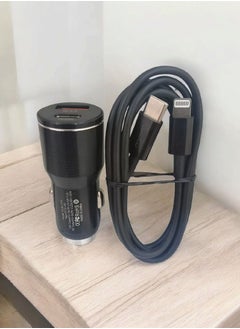 WUW 38W QC3.0 Fast Dual USB Car Charger  Set With Type-C Cable  - Image 2