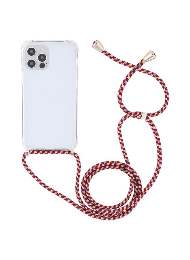 اس-توب جراب لهاتف iPhone 13 mini مصنوع من الأكريليك الشفاف مع وسادة هوائية ومضاد للصدمات وغطاء حماية للهاتف مع حبل - Image 2