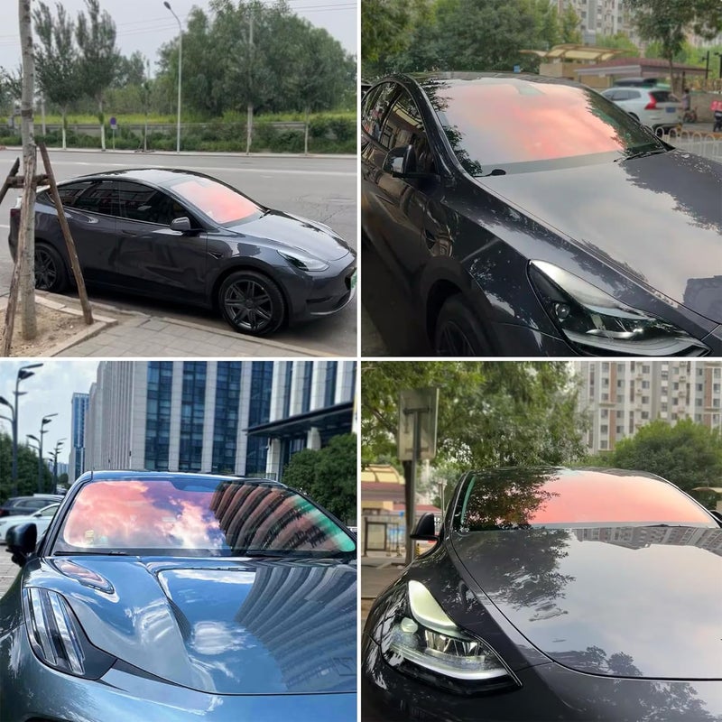AuMoHall Chameleon Red Blue Car Window Tint Film - Image 5