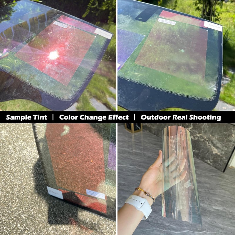 AuMoHall Chameleon Red Blue Car Window Tint Film - Image 4