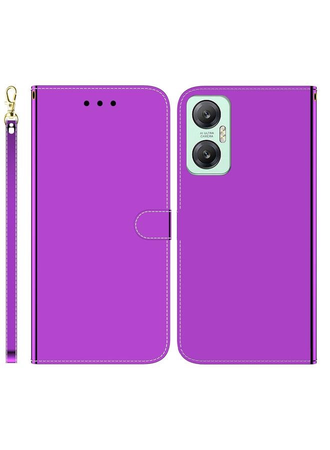 S-TOP Case For Infinix Hot 20 Imitated Mirror Surface Leather Phone Case - Image 1