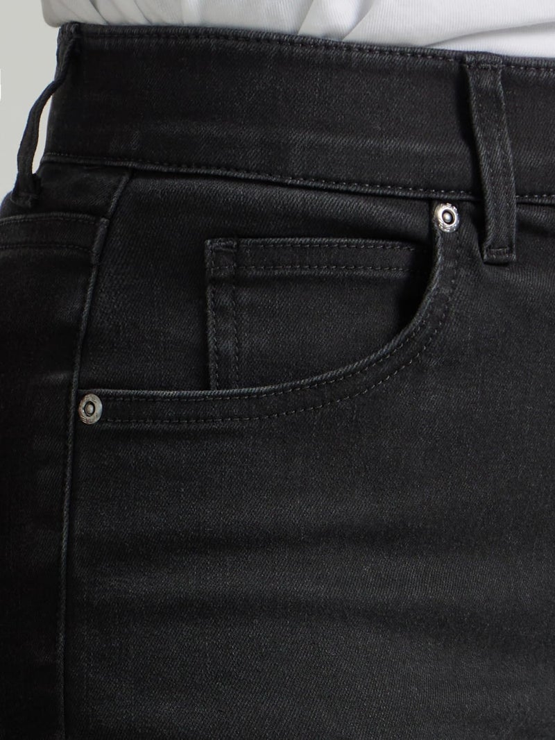 Lee Women's Ultra Lux Comfort Flex Motion High Rise Skinny Jean, Black, 12 - Image 3