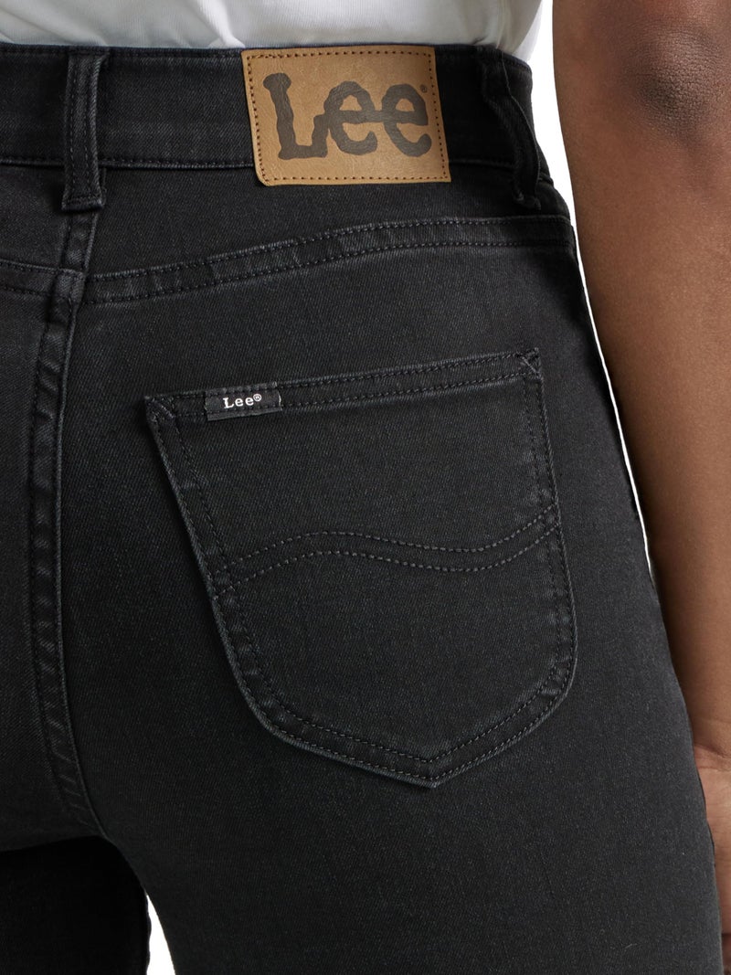 Lee Women's Ultra Lux Comfort Flex Motion High Rise Skinny Jean, Black, 12 - Image 4