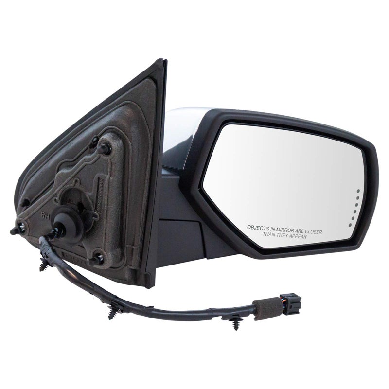 TRQ Right Mirror Passenger Side Compatible with 1419 Chevrolet GMC GM1321504