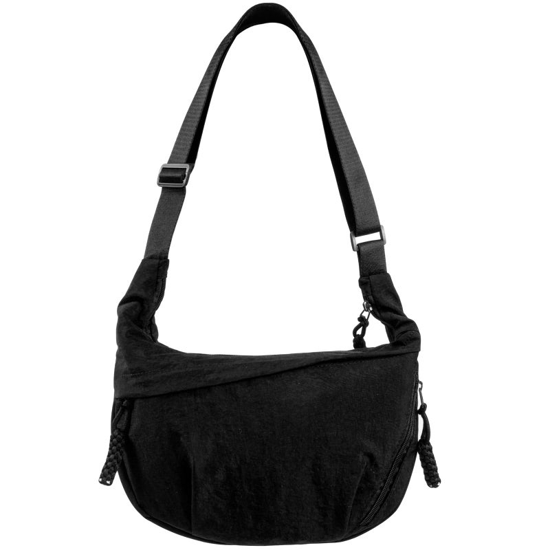 KOTORA Crossbody Bag Shoulder Purse Medium Holiday Travel Bags Phone Bag Mutil 3 Sidepocket Handbag Comfortable Roomy Bags For Work Walk (Black) - Image 1
