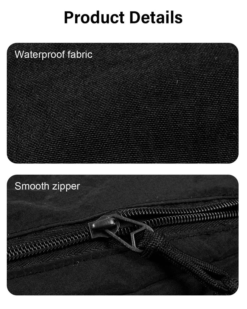 KOTORA Crossbody Bag Shoulder Purse Medium Holiday Travel Bags Phone Bag Mutil 3 Sidepocket Handbag Comfortable Roomy Bags For Work Walk (Black) - Image 5