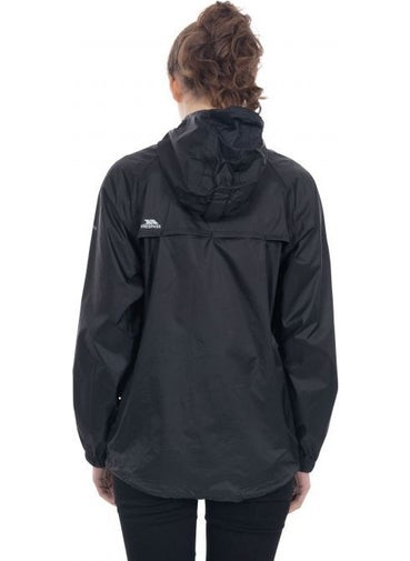 Trespass Qıkpac Jacket - Unisex Packaway Jkt TP75 Unisex Black Raincoat UAJKRAI10001-BLK  - Image 5