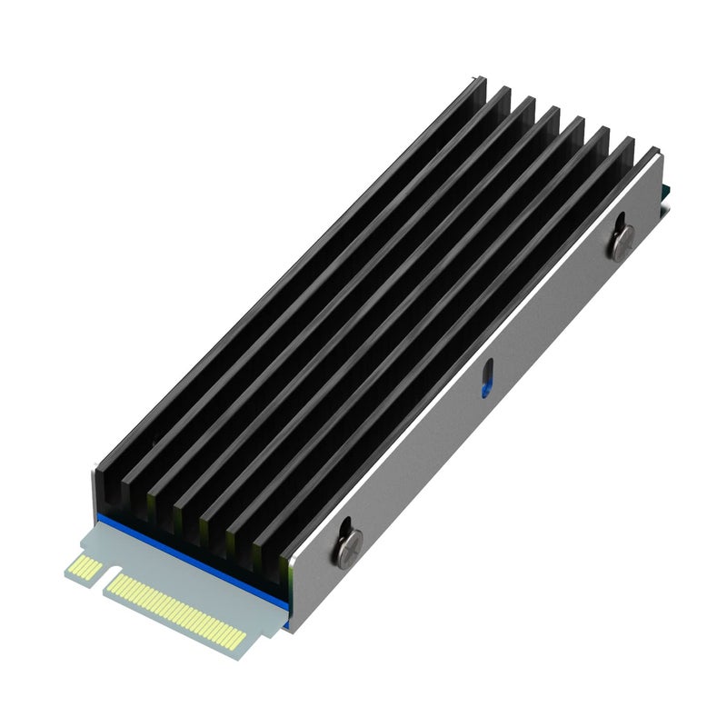 جلوتريندز مبرد GLOTRENDS M.2 مع براغي ووسادات حرارية لشريحة M.2 SSD أحادية/ثنائية الجانب، لتثبيت في الكمبيوتر الشخصي/PS5/PS5 Slim - Image 1