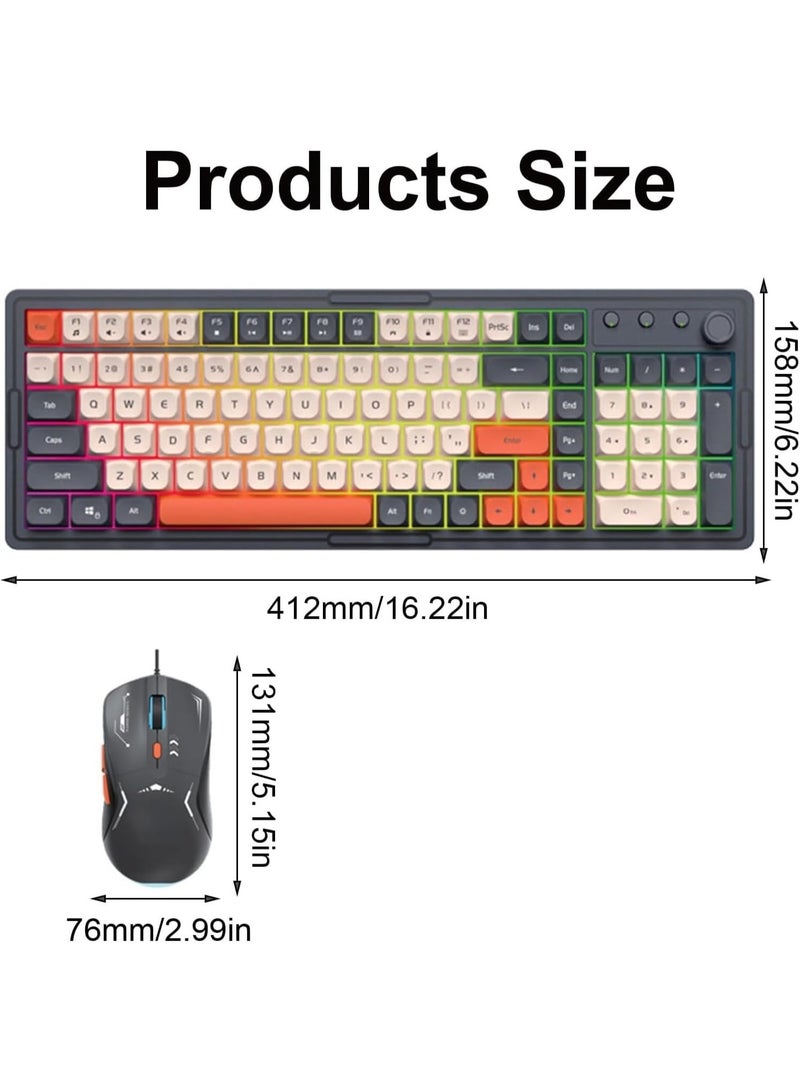 Wired Gaming Keyboard & Mouse Combo FV-Q908 – Ergonomic Design with Single-Color Backlight – Multicolor – PC & Laptop - Image 2
