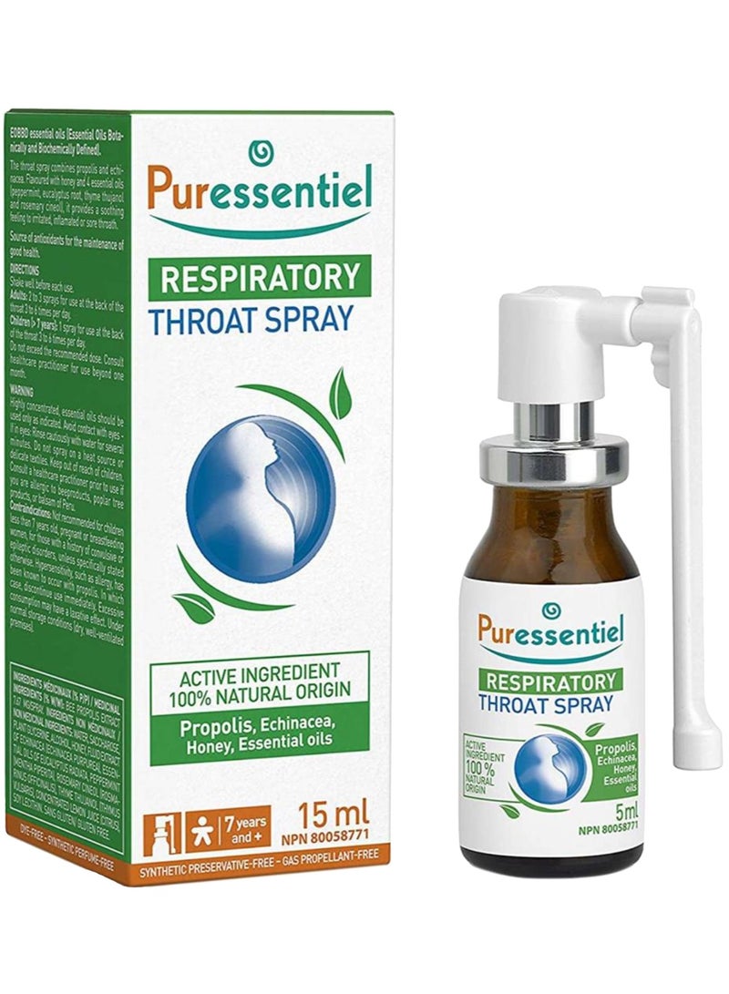 Puressentiel Respiratory Throat Spray 15ml