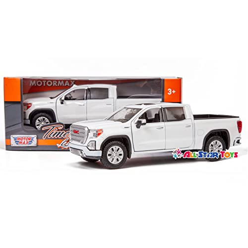 MOTORMAX Motor Max 2019 GMC Sierra 1500 Denali Crew Cab Pickup Truck, White 79362WH - 1/27 Scale Diecast Model Toy Car,79362WH-White - Image 3