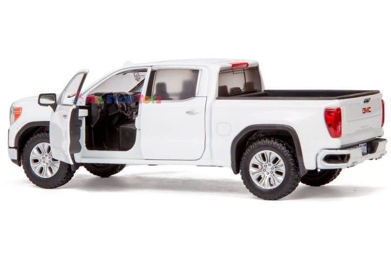 MOTORMAX Motor Max 2019 GMC Sierra 1500 Denali Crew Cab Pickup Truck, White 79362WH - 1/27 Scale Diecast Model Toy Car,79362WH-White - Image 2