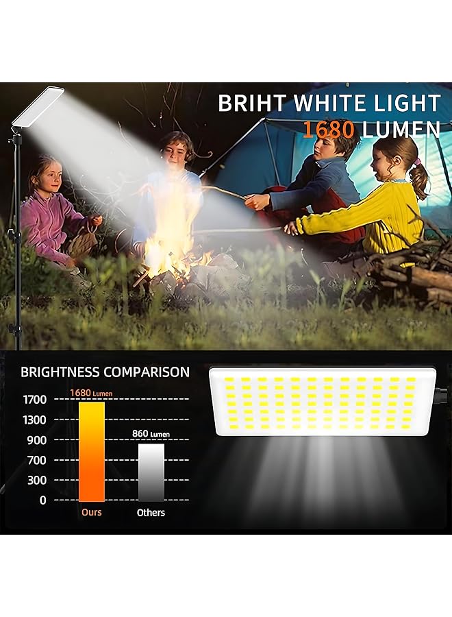 Biki Outdoor Camping Light 10W – Adjustable Height (90cm to 180cm) 360° LED Lamp with USB Charging 2 Year Warranty – White/Black 10W LED Outdoor Camping Light  - Image 5