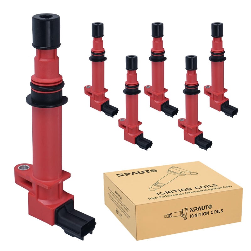 استبدال حزمة ملف الإشعال لـ 37 V6 2002 2003 2004 2005 2006 2007 2008 جيب ليبرتي جيب كوماندر جراند شيروكي دودج داكوتا دورانجو دودج رام 1500 ميتسوبيشي رايدر 6 قطع