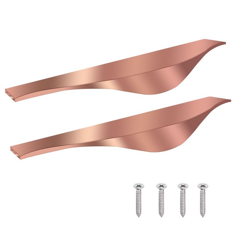 Volo VOLO 6 Inch Aluminium Kitchen Profile Handle Sleek and Durable Handle for Modern Kitchen Drawers Cabinets and Furniture Pulls 128mm 2 Rose Gold  - Image 1