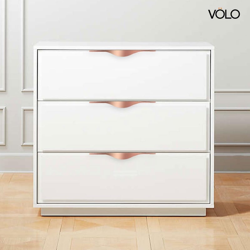 Volo VOLO 6 Inch Aluminium Kitchen Profile Handle Sleek and Durable Handle for Modern Kitchen Drawers Cabinets and Furniture Pulls 128mm 2 Rose Gold  - Image 4