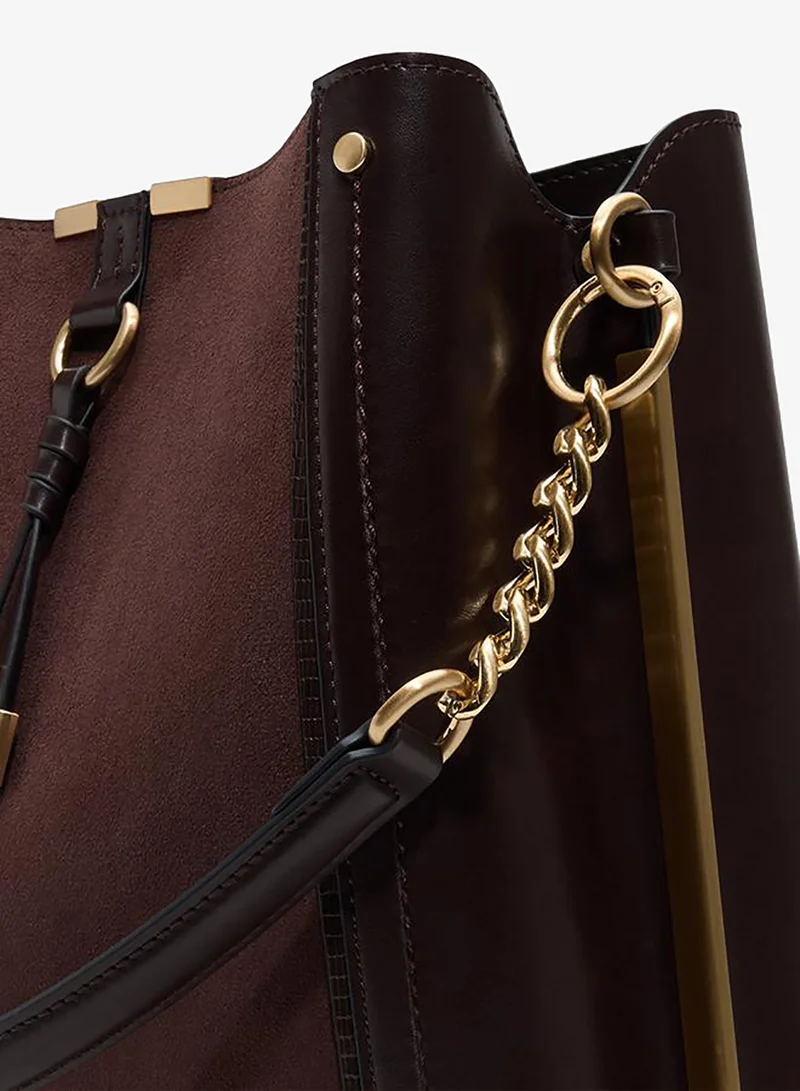 Aldo  Nalyania Ladies Brown Bucket Bag for Women | Best Price UAE
