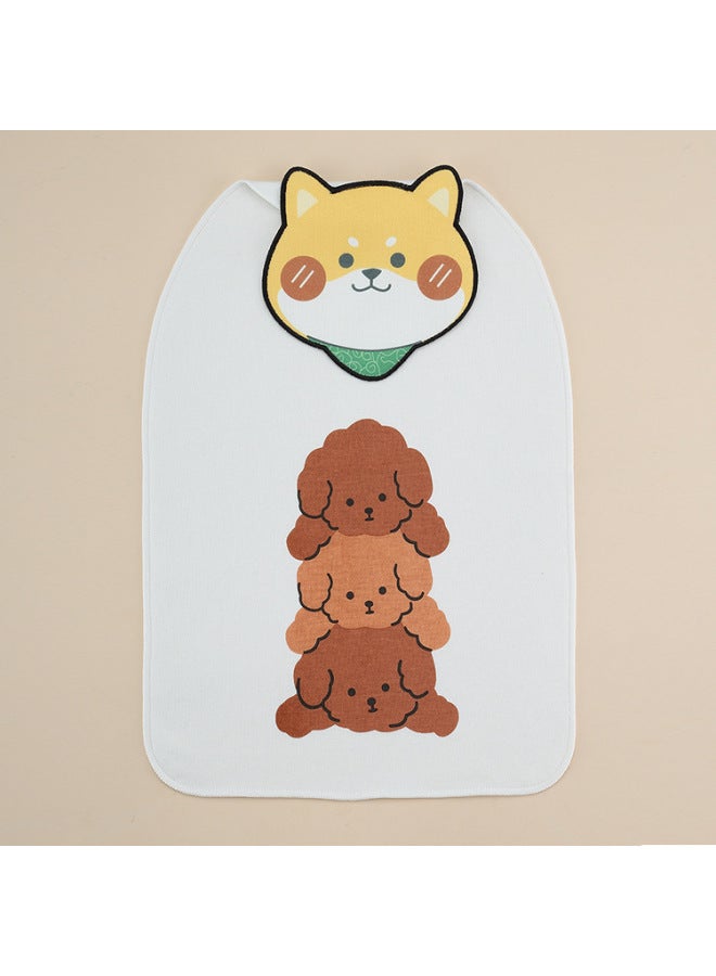 Sweat-isolating Towel Children's Cotton Kindergarten Boys' And Girls' Large Pad Back Cotton Class A Baby Sweat-absorbing Towel