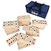 GOTHINK Giant Wood Dominoes Game Outdoor Set for Adults and Kids 28pcs Jumbo LargeFormat Domino Tile with Carrying Bag for Birthday Holiday Family Party Games Outdoor Lawn and Backyard Activities - Image 2