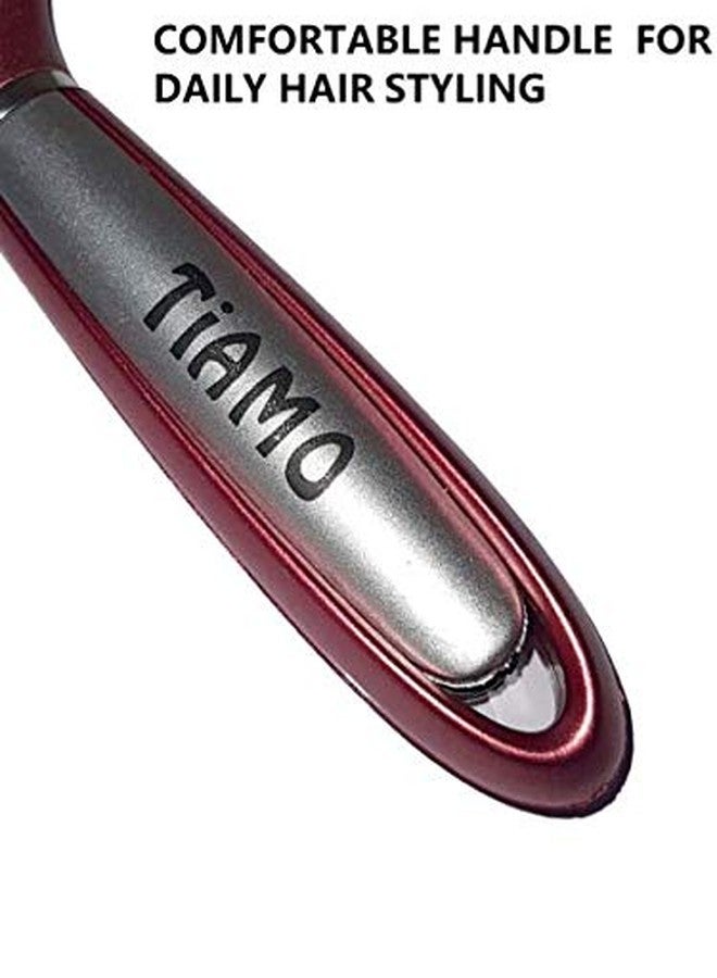 Tiamo Plastic Flat Hairbrush set of 3 for daily use - Image 4