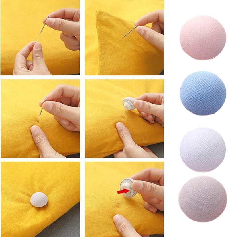 Nathgra - Duvet Clips Mushroom Cover Pins Cotton Quilt Fixer Duvet Fasteners Grippers Anti-Movement Bed Quilt Clamps Sheet Quilt Holder Clips for Socks Curtains Quilt Cove (Pack of 4, Grey) - Image 3