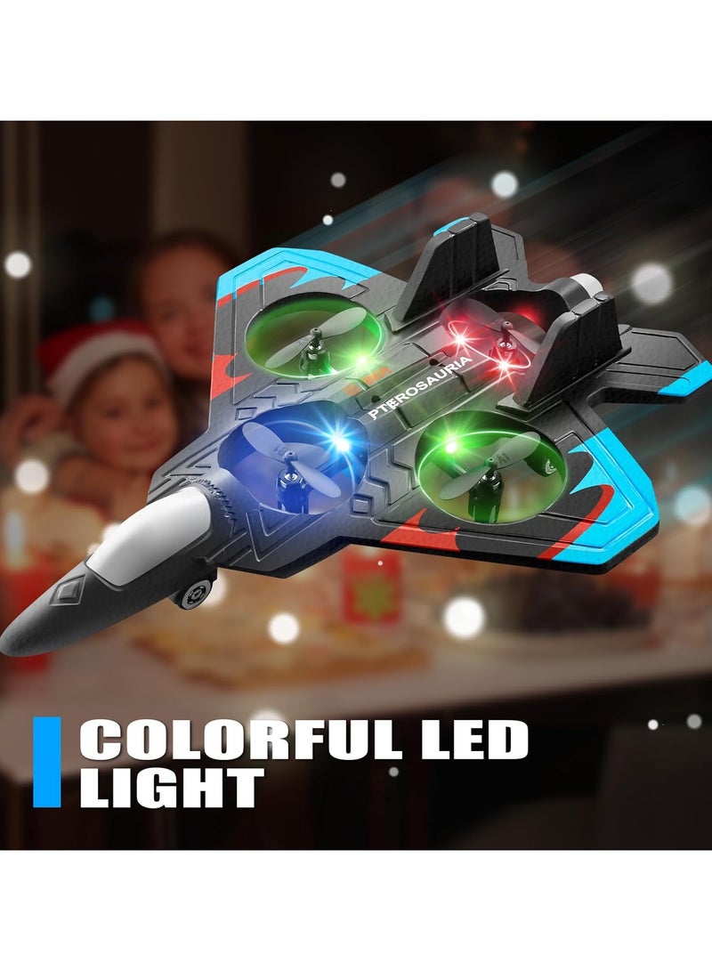 Remote Control Airplanes RC Planes for Kids Adults 8-16, RC Airplane Fighter Jet with Light, 360° Flip Fighter Jet Toy, Gravity Sensing, Stunt Roll, Airplane Toy Gifts for Kids Boys - Image 2