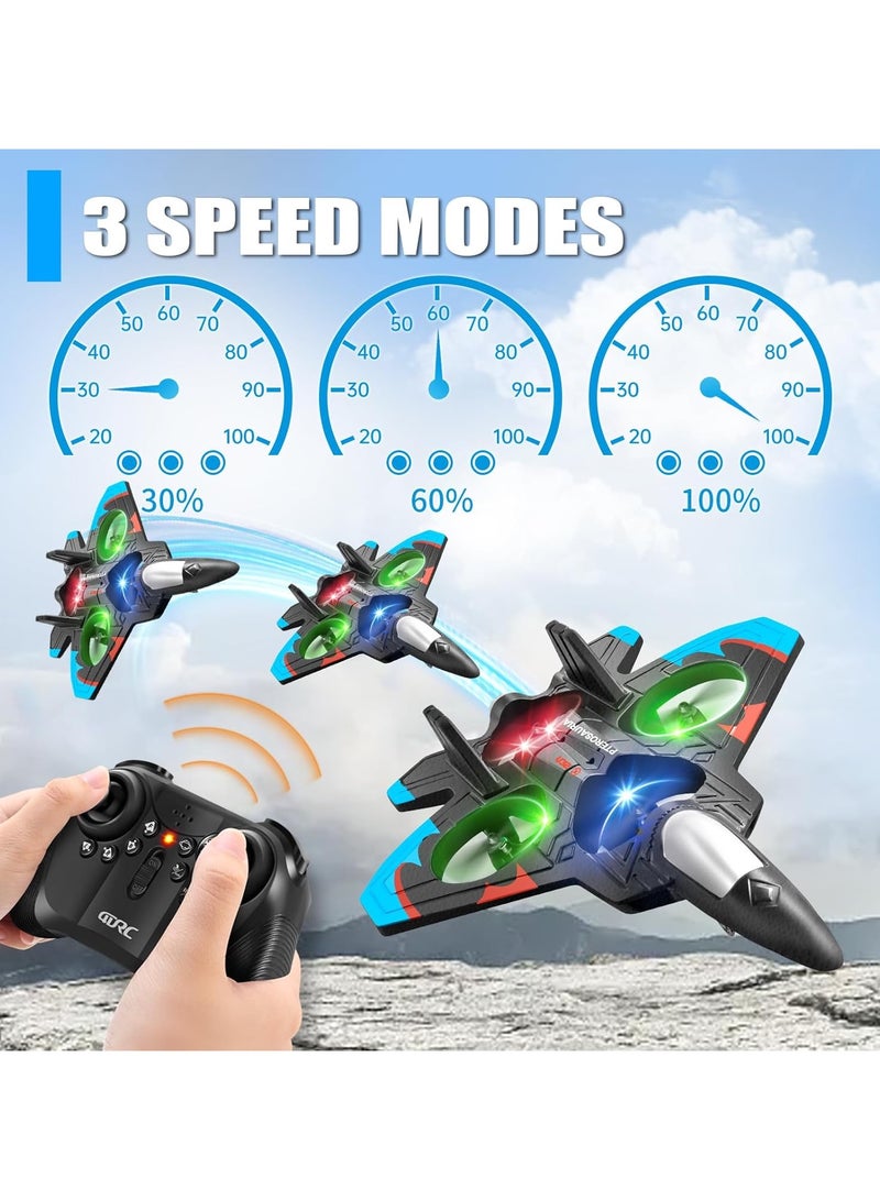 Remote Control Airplanes RC Planes for Kids Adults 8-16, RC Airplane Fighter Jet with Light, 360° Flip Fighter Jet Toy, Gravity Sensing, Stunt Roll, Airplane Toy Gifts for Kids Boys - Image 3