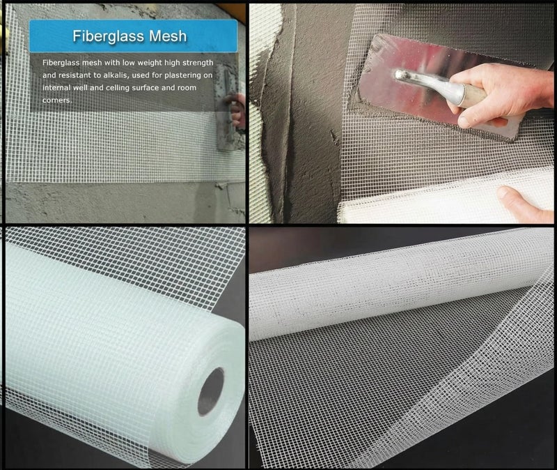 Mario Drywall Joint Tape 72mm (3 Inch) x 50M | Wide Self-Adhesive Fiberglass Mesh Tape for Drywall Crack Repair, Hole Patching & Joint Reinforcement | High-Strength Plaster Wall Repair Tape - Image 4