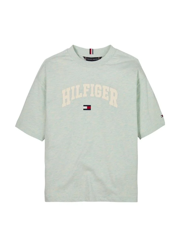 TOMMY HILFIGER Kids Logo Varsity Short Sleeve  T-Shirt