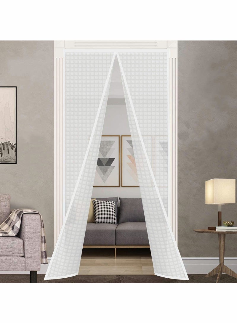 Insulated Door Curtain Thermal Magnetic Self Sealing Door Screen Winter Stop Draft Keep Cold Out Door Cover - Image 1