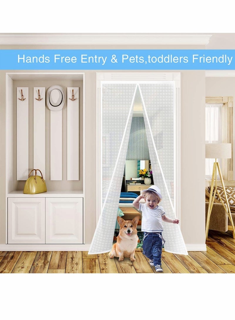 Insulated Door Curtain Thermal Magnetic Self Sealing Door Screen Winter Stop Draft Keep Cold Out Door Cover - Image 3