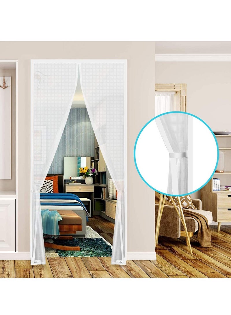 Insulated Door Curtain Thermal Magnetic Self Sealing Door Screen Winter Stop Draft Keep Cold Out Door Cover - Image 5