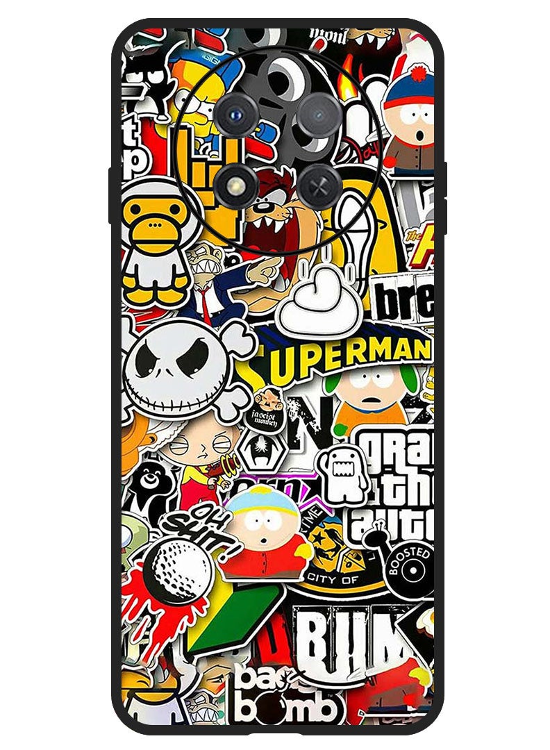 Theodor Protective Case Anti Scratch Shock Proof Bumper Cover For Huawei Enjoy 60X superhero tags - Image 1