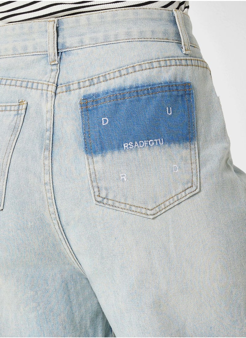 Ginger - Bleached High Waist Ripped Jeans - Image 1