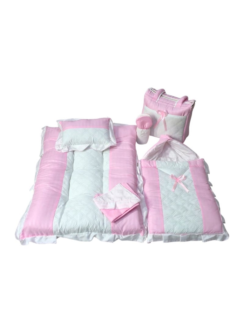 BABYCARA 6-Piece Set of Bed Sheet Baby House Diaper Bag Nursing Home  - Image 5