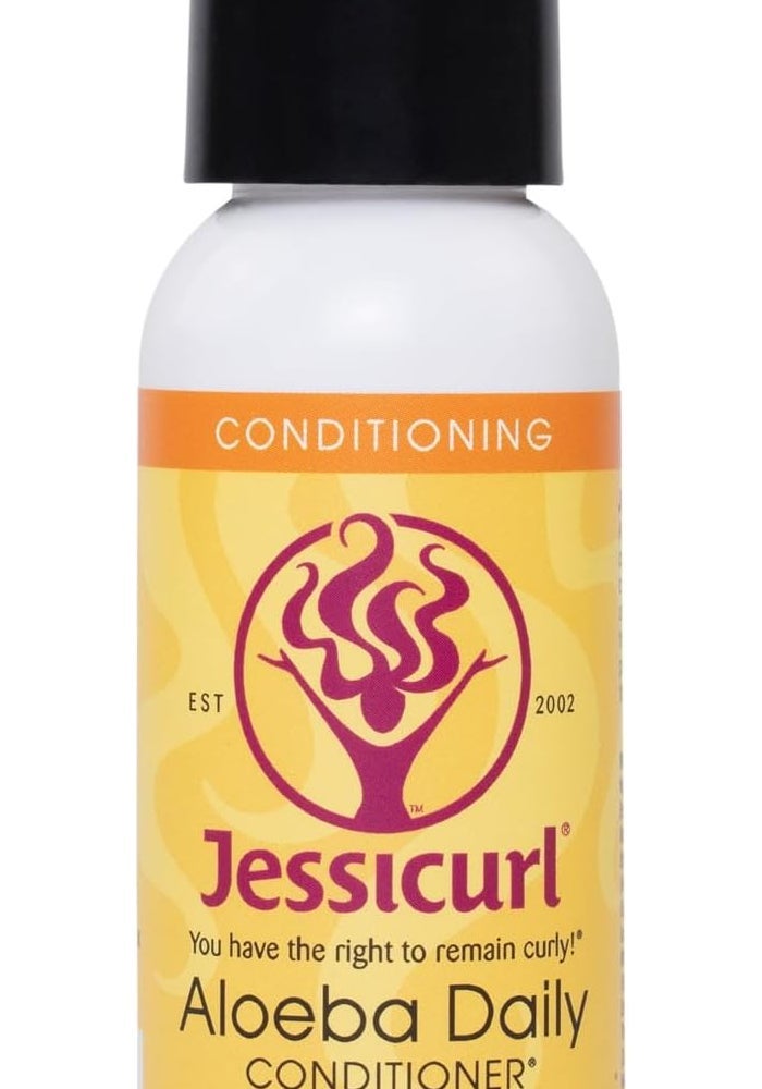 Jessicurl Aloeba Daily Conditioner - Citrus Lavender, 2 Fl Oz (59 ml) - Weightless Moisture for Fine Hair - Image 1