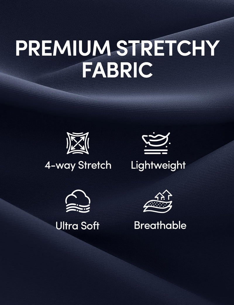 IUGA Womens Dress Pants Wide Leg Pull On Stretchy Work Pants Women High Waisted Business Casual Trousers with Pockets - Image 4