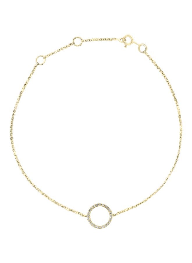 EFFY - 14K Yellow Gold and Diamond Bracelet for Women One Size - Image 1