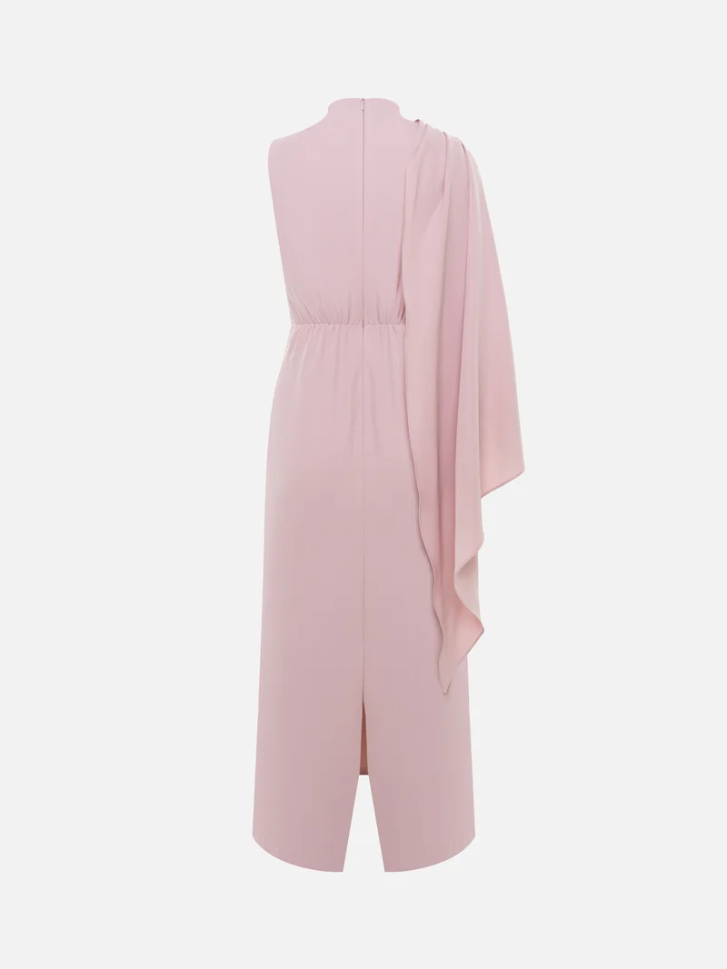 Lichi  Maxi dress with one-shoulder draping for Women | Best Price UAE