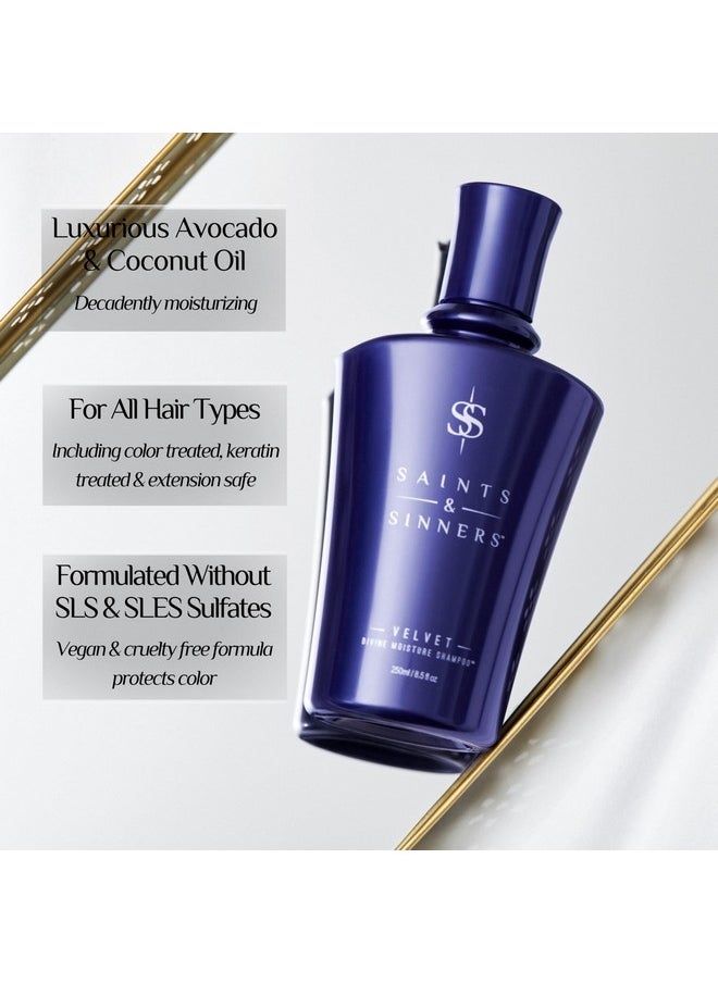 سينتس آند سينرز - شامبو Saints & Sinners Velvet Divine Moisture الحائز على جائزة للشعر الجاف والتالف والباهت والمصبوغ (8.5 أونصة) - Image 1